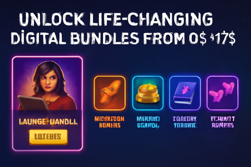 Life-Changing Digital Bundles from 0$ to 17$!