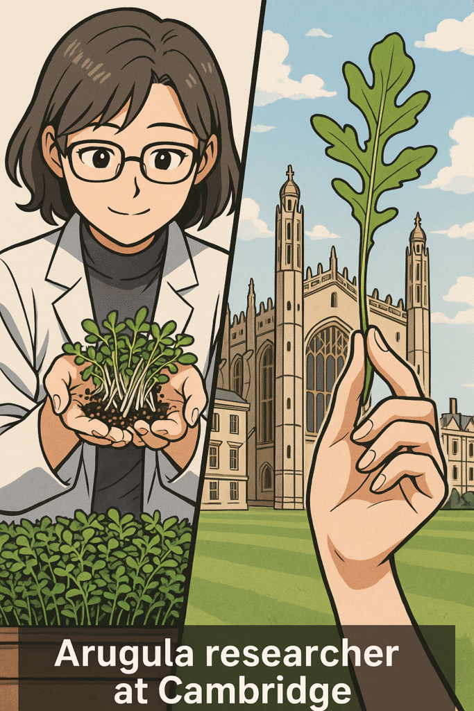 arugula researcher at Cambridge