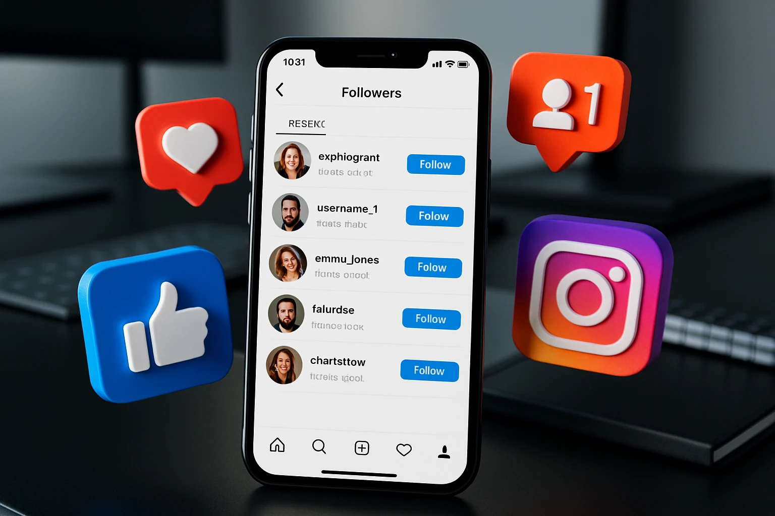 Instagram Recent Followers List